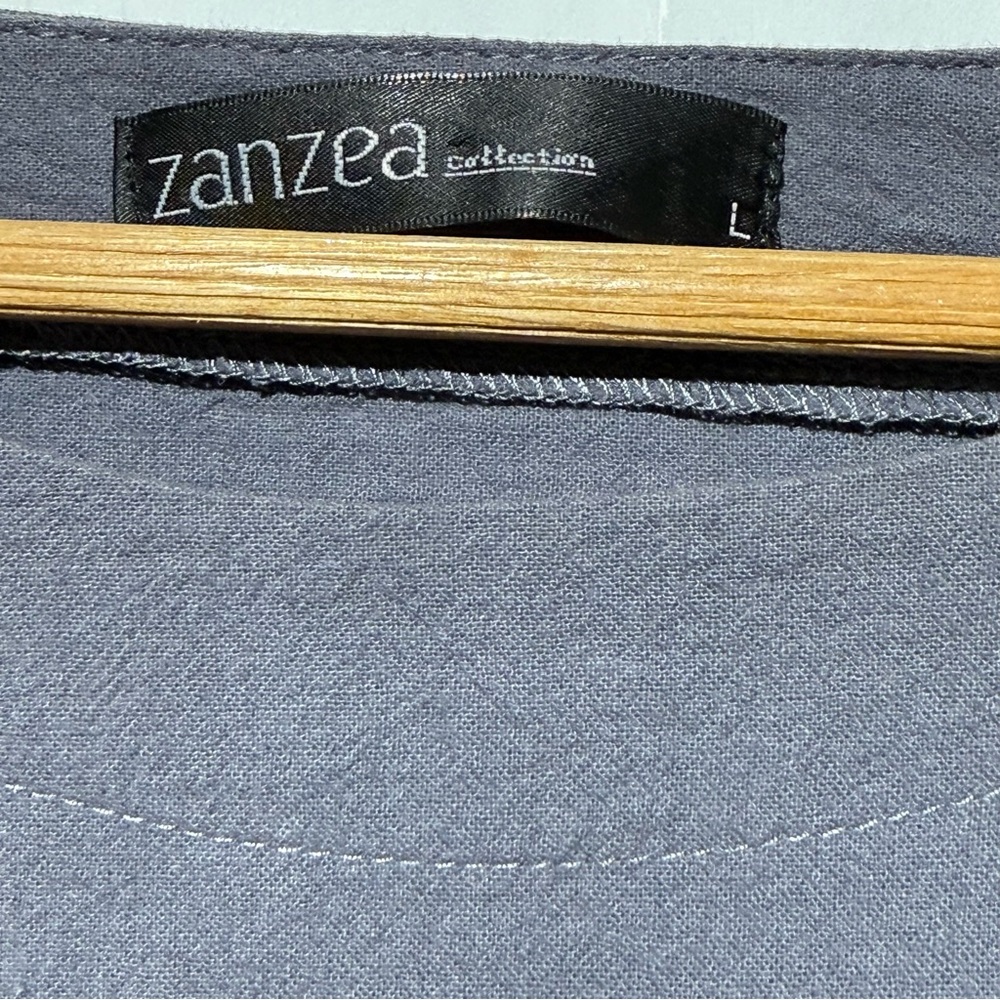 Zanzea 100% Cotton Asymmetrical cocoon sack dress  Hemline Midi Dress size large - Picture 3 of 6